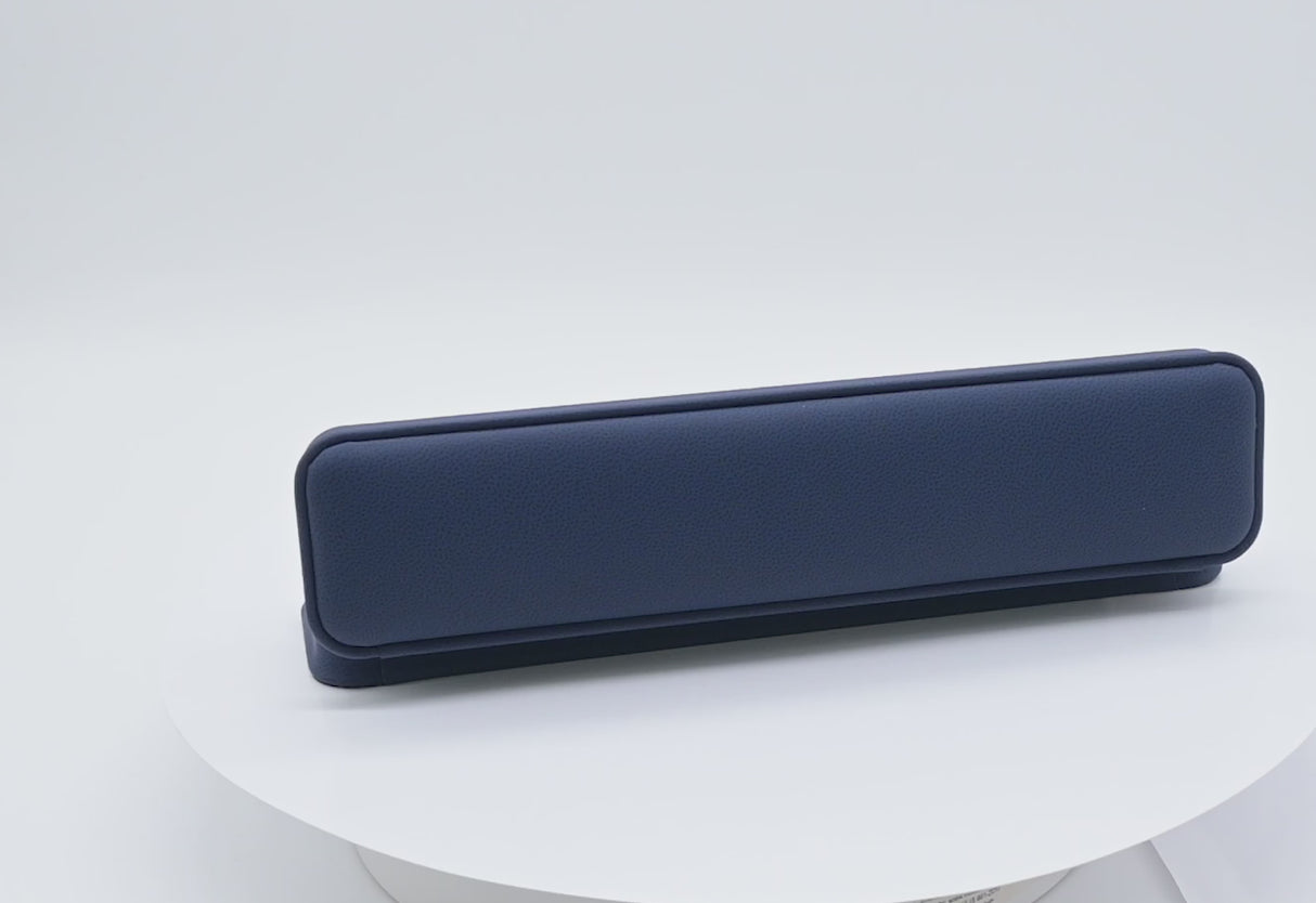 Navy Blue Leatherette Jewelry Bracelet Box