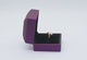 Purple Soft Touch Lighted Ring Box