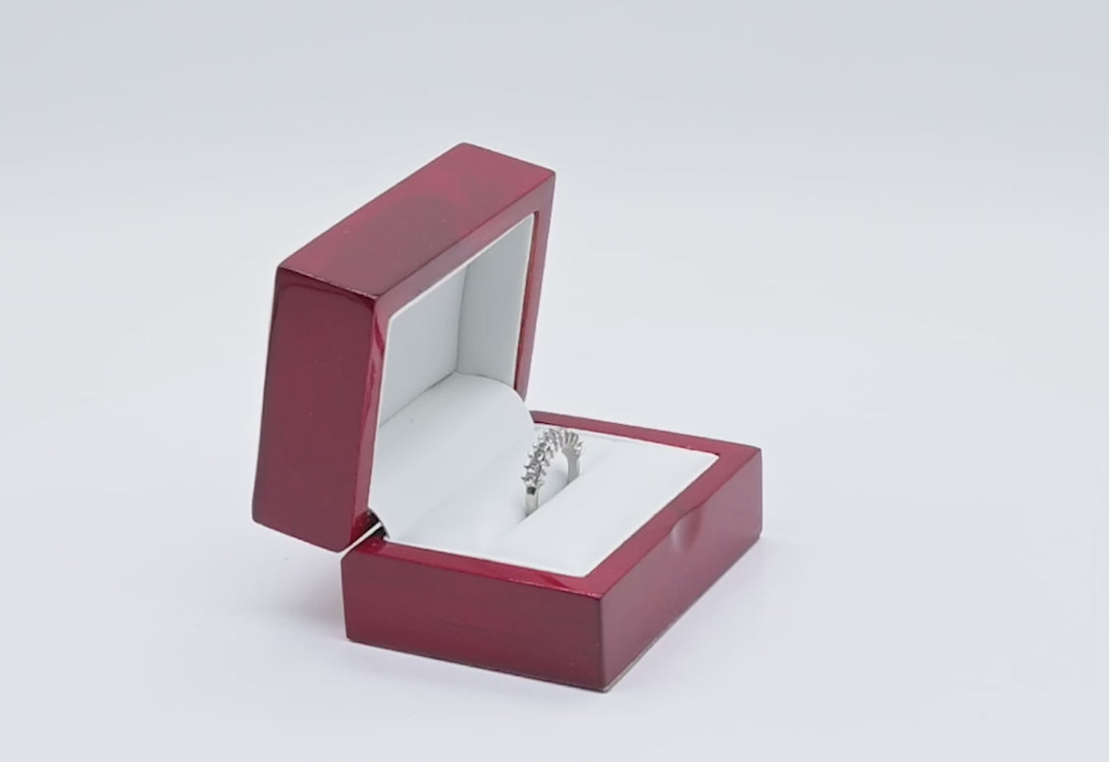 Red Rosewood Dual Jewelry Ring Gift Packaging Boxes