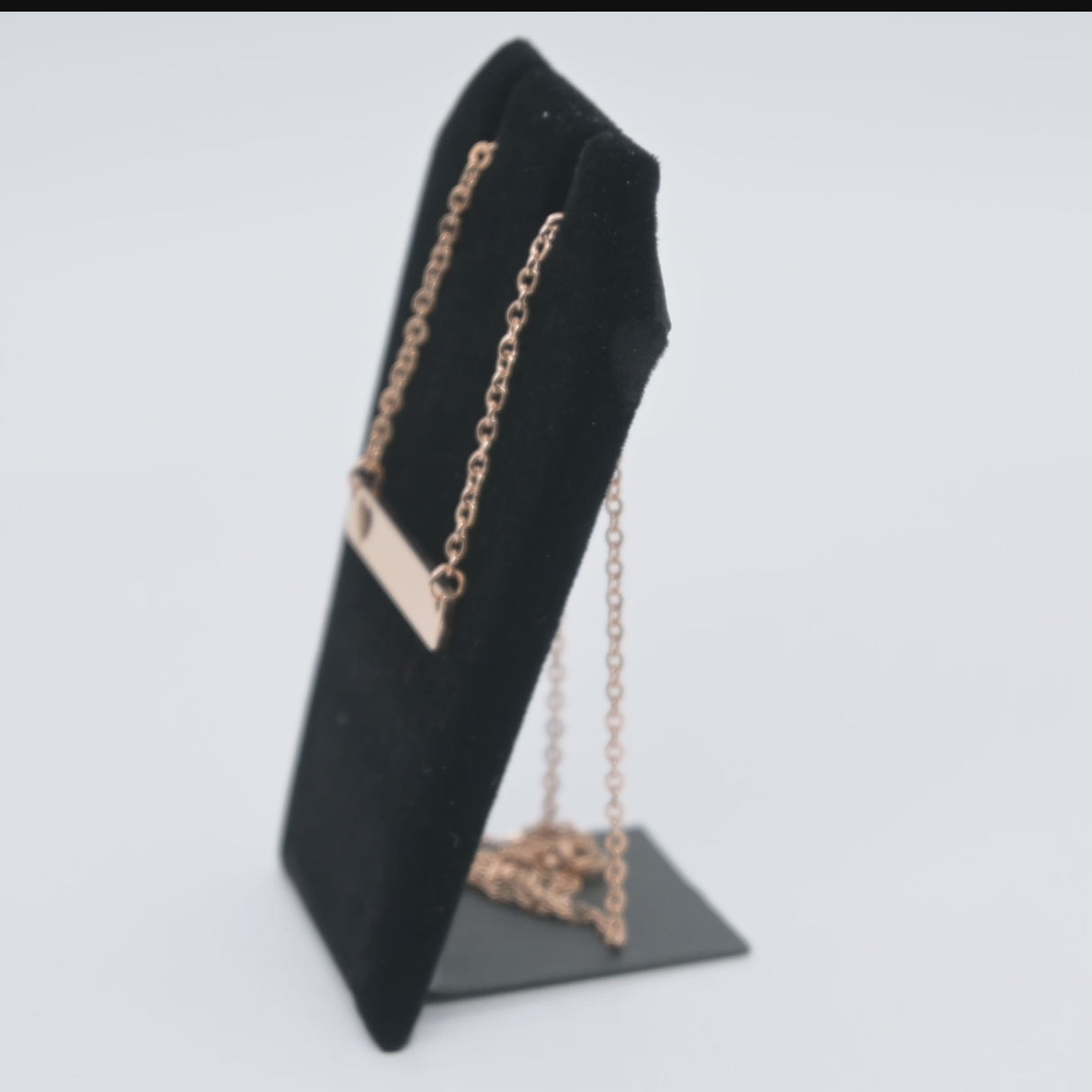 Black Velvet Jewelry Earring / Pendant Display Stand - 3-1/4" Tall