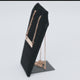 Black Velvet Jewelry Earring / Pendant Display Stand - 3-1/4" Tall