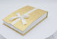 Gold & White Magnetic Ribbon Paper Necklace Gift Boxes