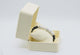 Cream Leatherette Jewelry Watch / Bracelet Pillow Boxes
