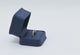 Navy Blue Leatherette Single Ring Jewelry Packaging Box