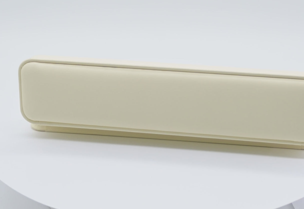 Cream Leatherette Jewelry Bracelet Packaging Boxes