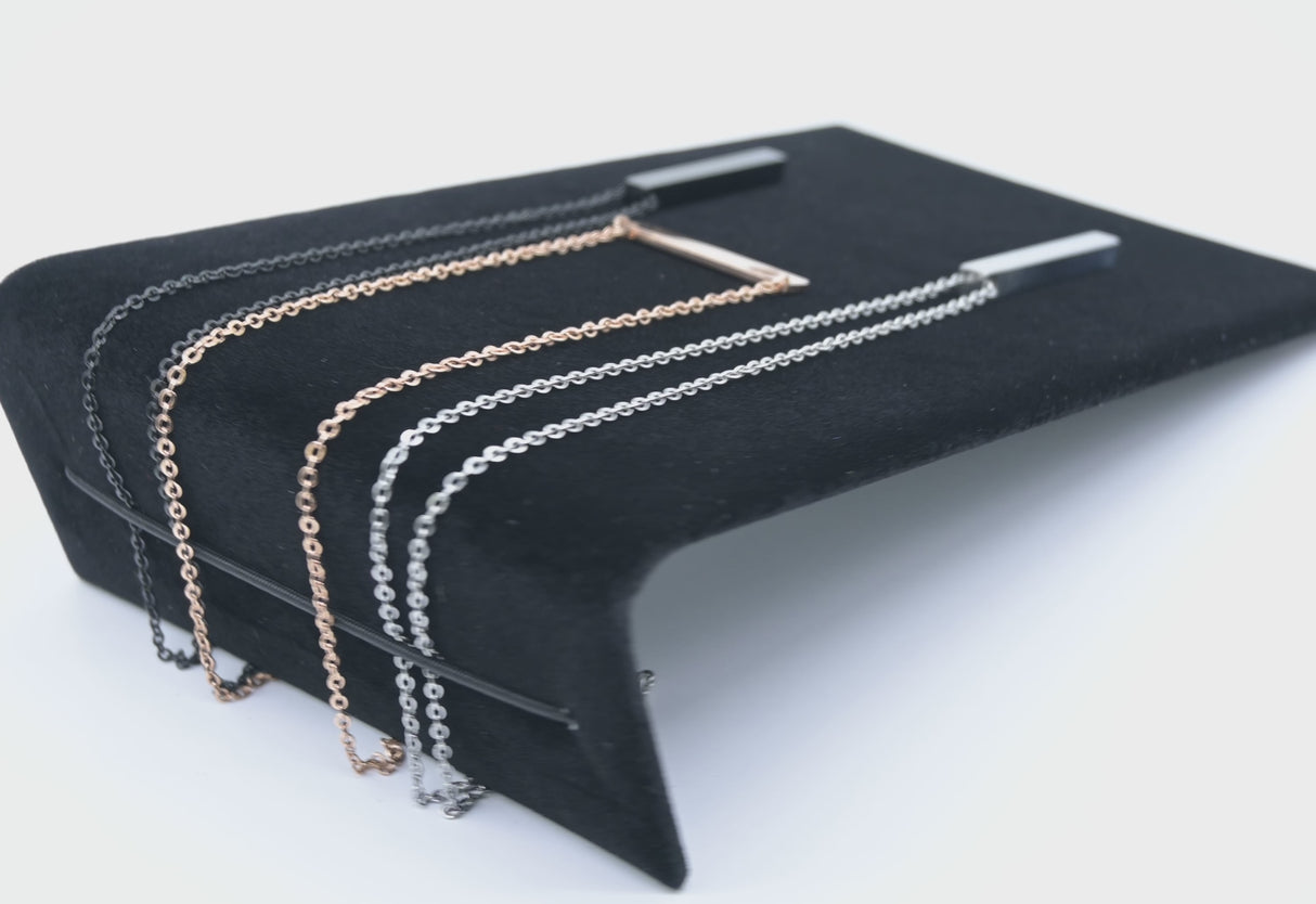 Medium Black Velvet Jewelry Bracelet / Watch Display Ramp