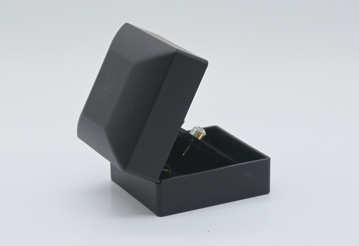 Black LED Earring Box With Velvet Earring Insert