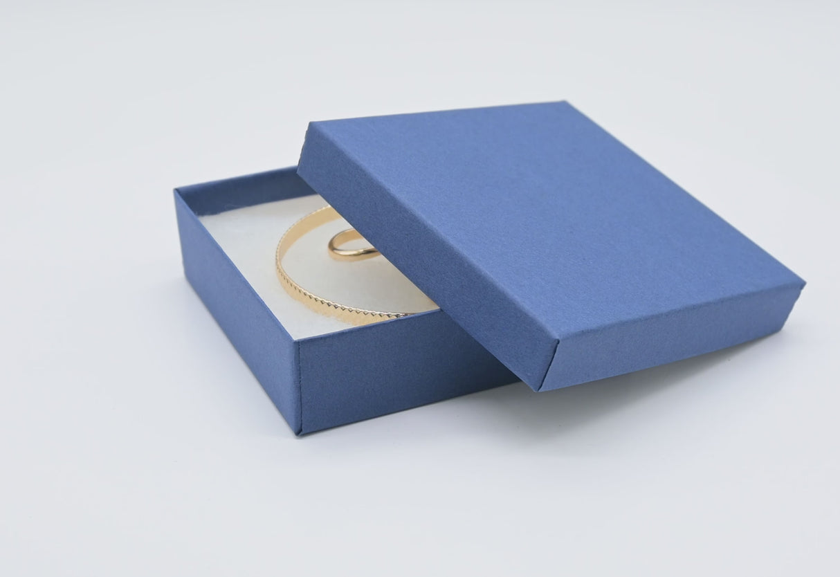 Premium Navy Blue Cotton Filled Box #33