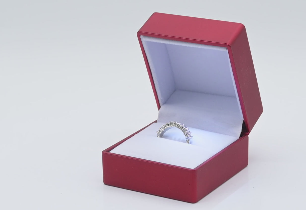 Red LED Ring Box With Velvet Ring Insert