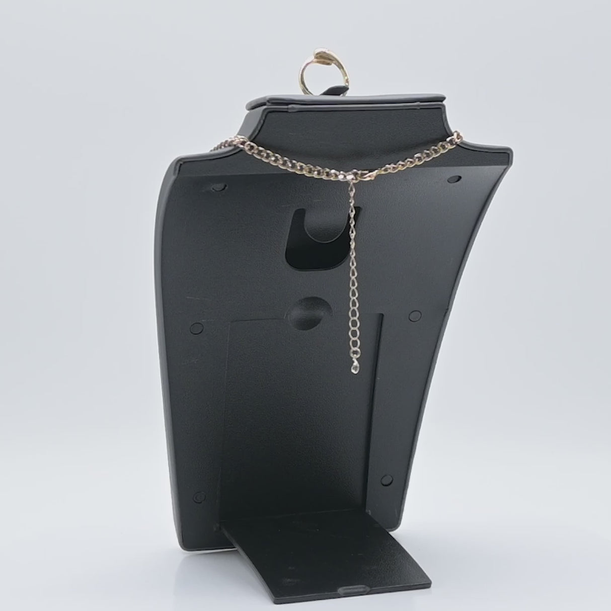 Steel Grey Leatherette Traveling Jewelry Necklace and Earring Display