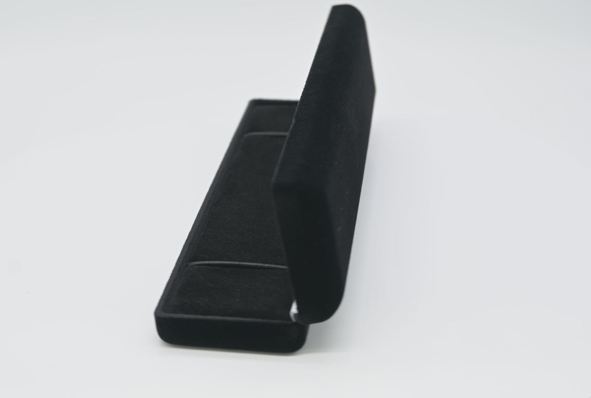Black Velvet Bracelet & Watch Gift Box - Pack of 12