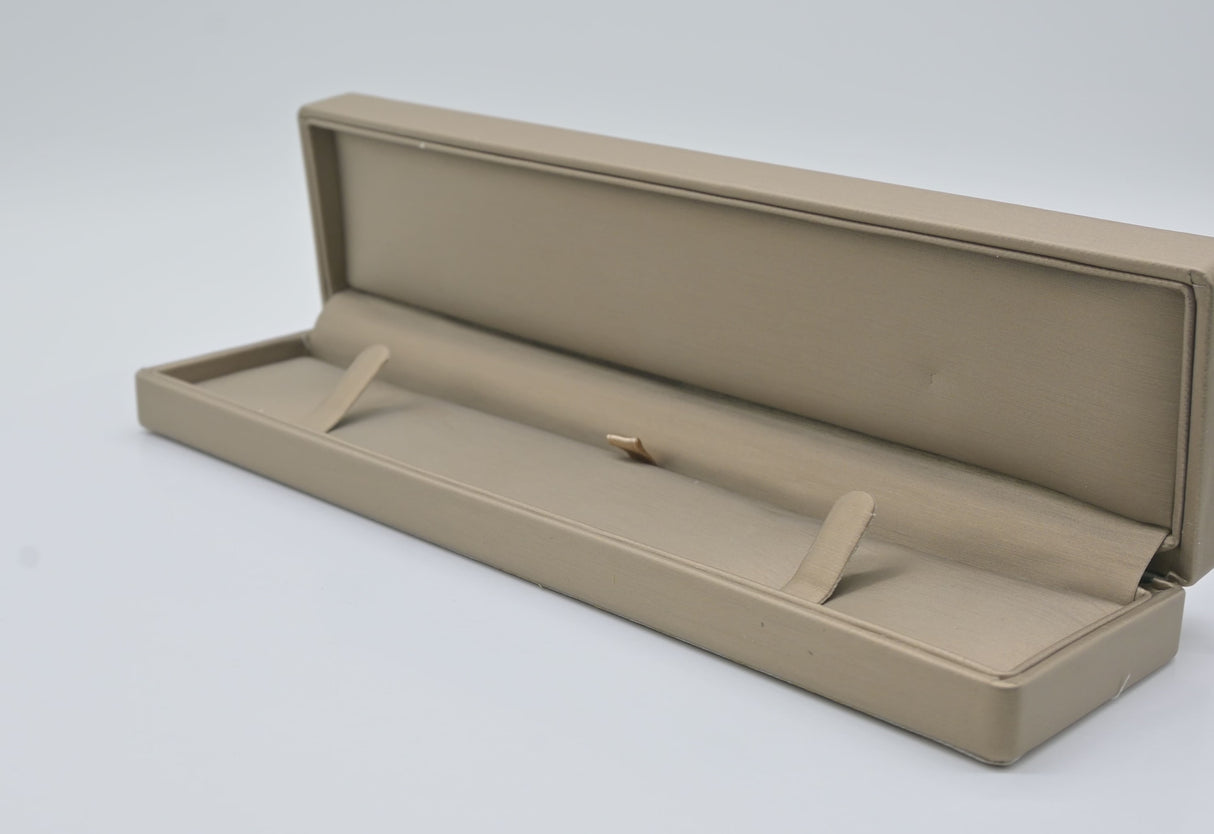 Bronze Leatherette Jewelry Bracelet / Watch Gift Boxes