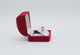 Red Flocked Velour Jewelry Earring Gift Boxes