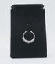 Black Velvet Earring and Ring Display Stand with Ring Clip