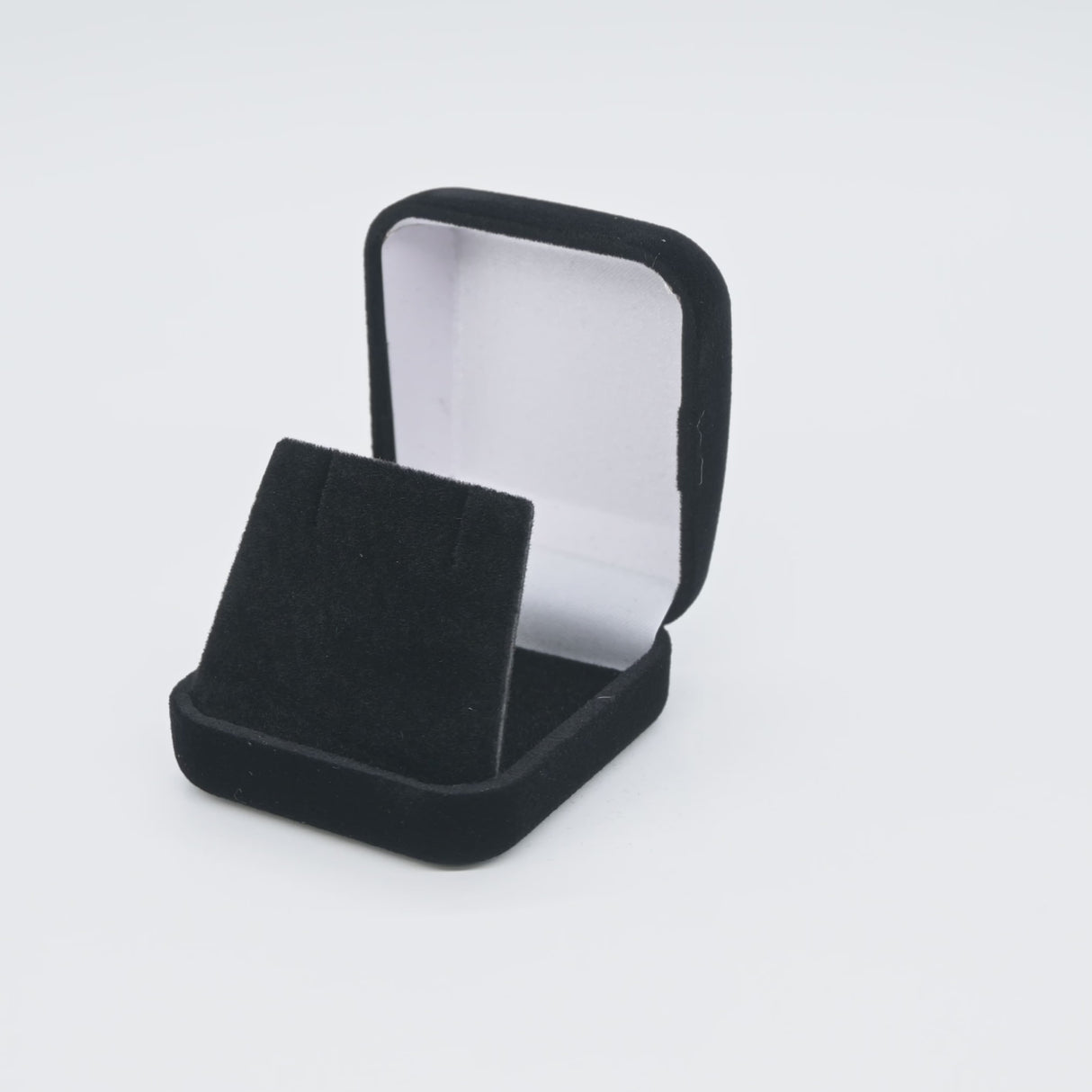 Black Velour Earring Gift Boxes - 48 Per Pack