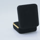 Black Velvet Jewelry Ring Gift Packaging Boxes with Gold Trim