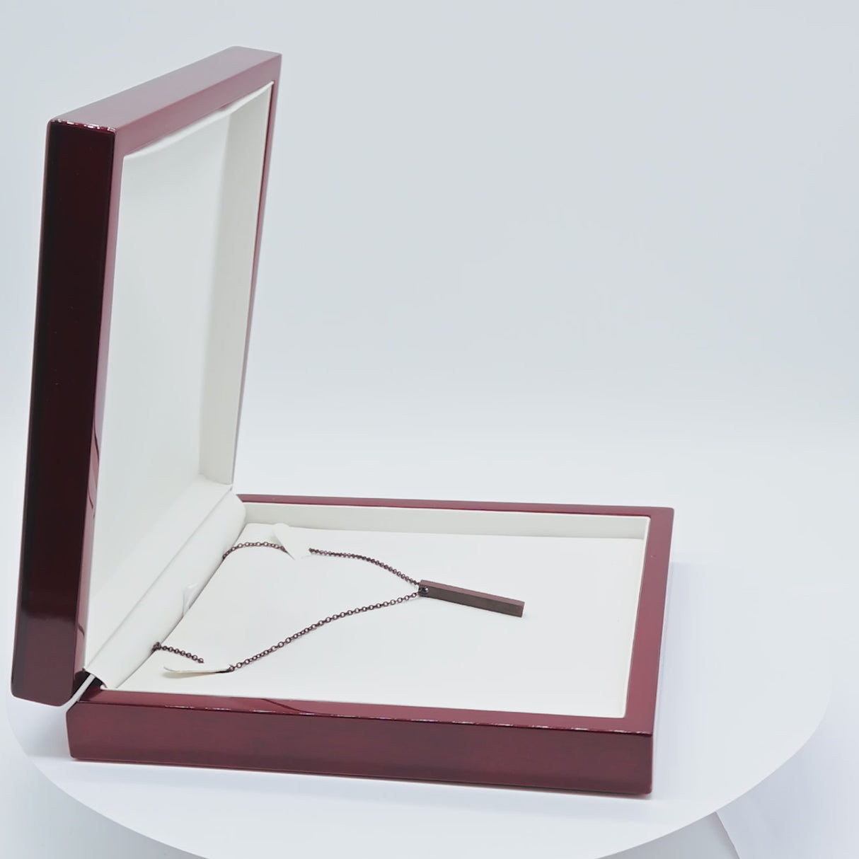 Red Rosewood Jewelry Necklace Boxes