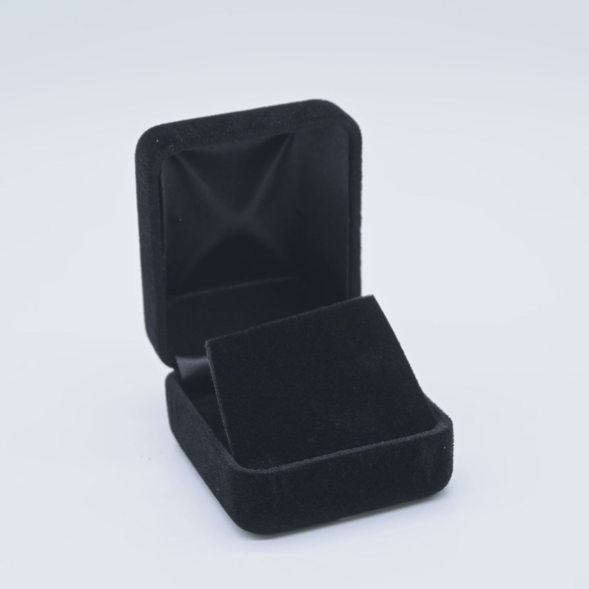 Black on Black Velvet Earring Gift Boxes - Pack of 24