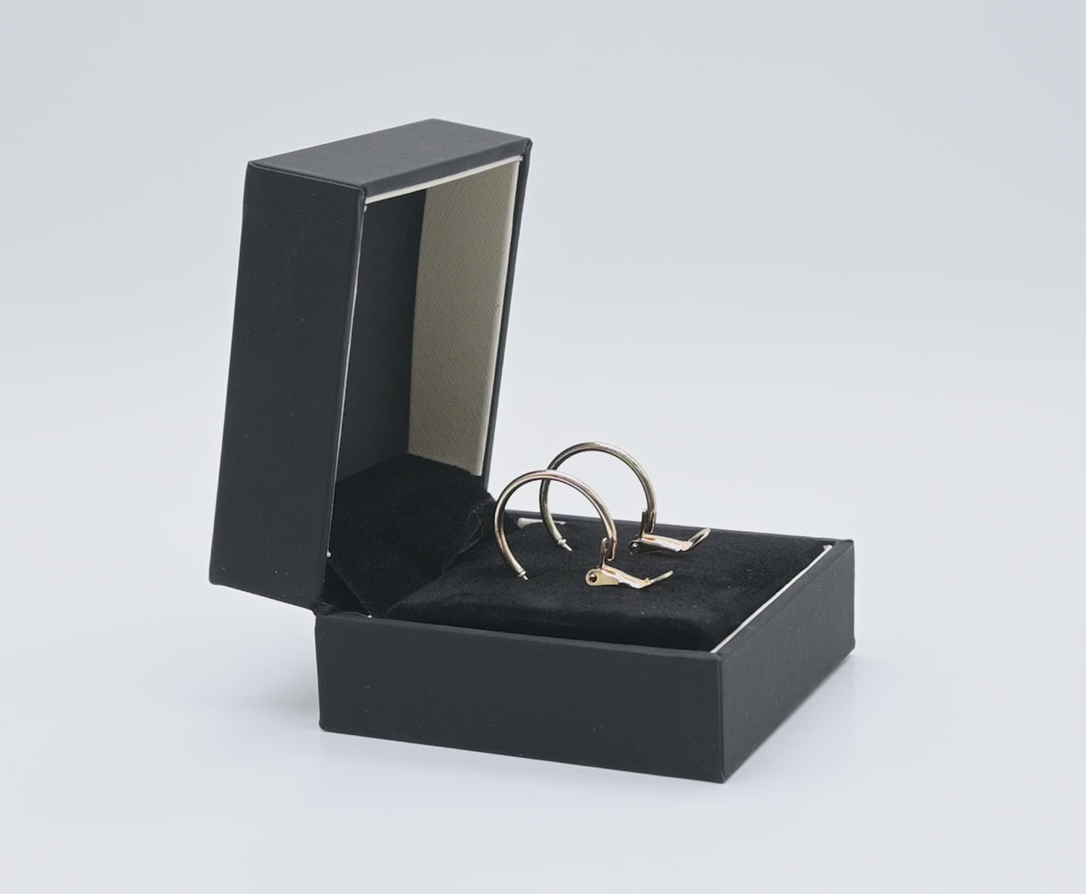 Midnight Black Velvet Pendant/Earring Box