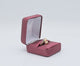 Burgundy Leatherette Jewelry Ring Boxes - Pack of 12