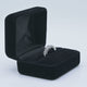 Black Velvet Jewelry Ring Gift Packaging Boxes - Holds 1 to 2 Rings