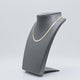 Steel Grey Leatherette Foldable Necklace Display Stand, 8¼" Tall