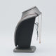 Steel Grey Necklace Display Bust - 6-1/4" Tall