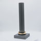Steel Grey Leatherette Vertical Bangle Bar - 13" Tall