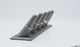 Steel Grey Leatherette 5-Finger Jewelry Ring Display Stand