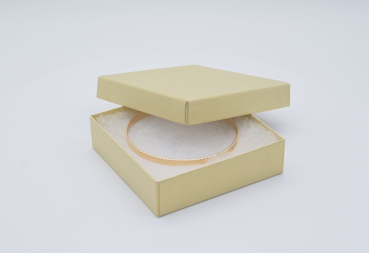 Multi-Color Embossed Fiber Cotton Filled Jewelry Gift Boxes #33