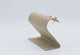 Burlap Curved Earring Stand - S-Shape Display, Brown, 4" Wide