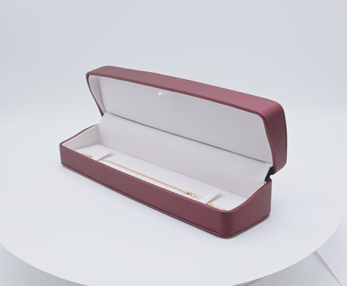Premium Red Leatherette Bracelet / Watch Box