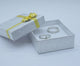 Silver Linen Bow Tie Jewelry Pendant or Earring Gift Packaging Boxes