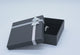 Black Paper Silver Bow-Tie Jewelry Pendant Gift Boxes