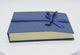 Blue and Cream Magnetic Ribbon Jewelry Necklace Boxes
