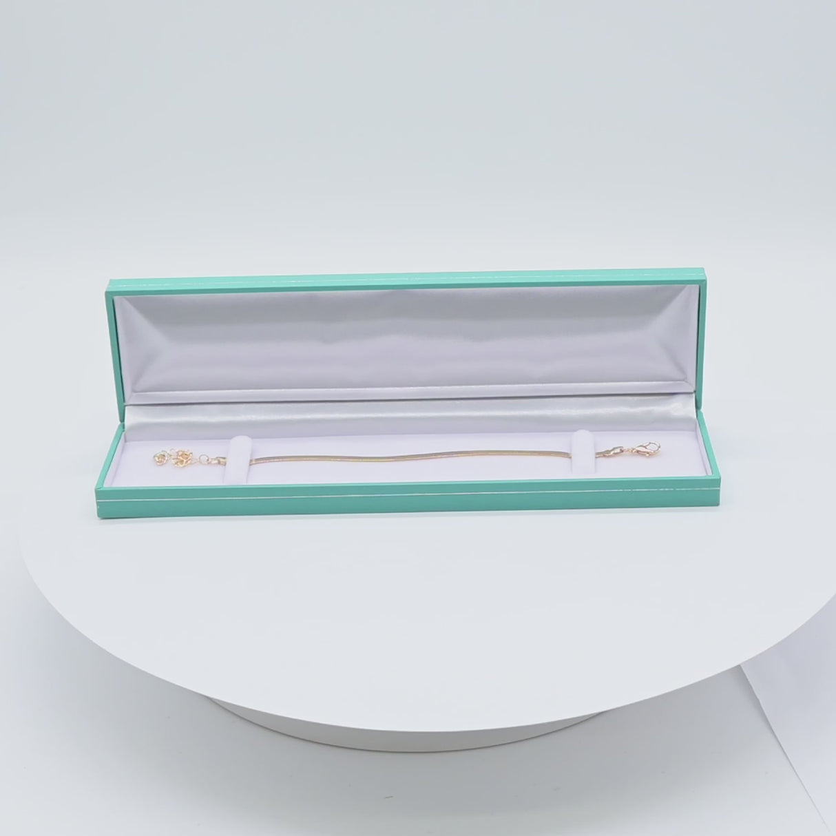 Teal Leatherette Jewelry Bracelet / Watch Gift Boxes