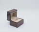 Premium Brown Wooden Veneer Ring Box
