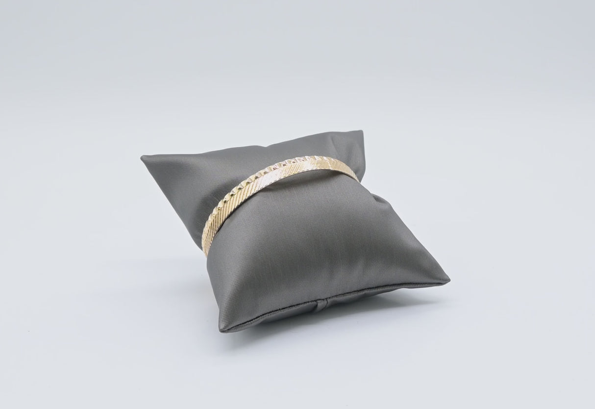 4" x 4" Steel Grey Bracelet & Watch Display Pillow