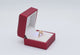 Red Soft Touch Lighted Ring Box