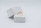 Glossy White Paper Jewelry Ring Boxes