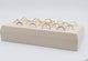Beige Faux Suede Jewelry Ring Display Tray, Holds 18 Rings