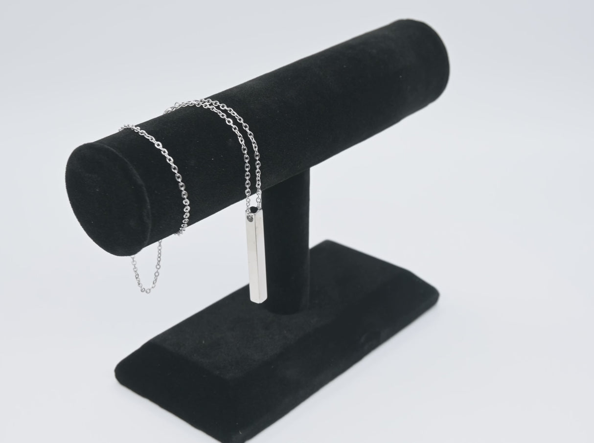 Black Velvet Jewelry Bracelet / Watch / Bangle T-Bar