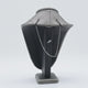 Steel Grey Leatherette Necklace Bust Display, 10" Tall
