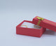 Red Linen Bow Tie Jewelry Earring Gift Packaging Boxes