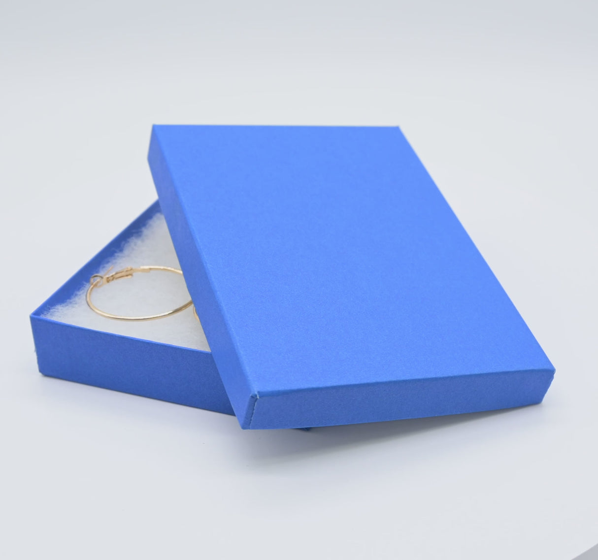 Premium Cobalt Blue Cotton Filled Jewelry Gift Boxes #53