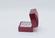 Red Rosewood Jewelry Ring with Clip Gift Packaging Boxes