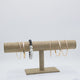 Long Brown Burlap Bracelet Watch T-Bar Display Stand - 12" Wide x 5" Tall