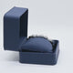Navy Blue Leatherette Jewelry Bracelet or Watch Pillow Boxes