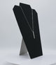 Black Velvet Jewelry Necklace Display Easel, 12-1/2" Tall