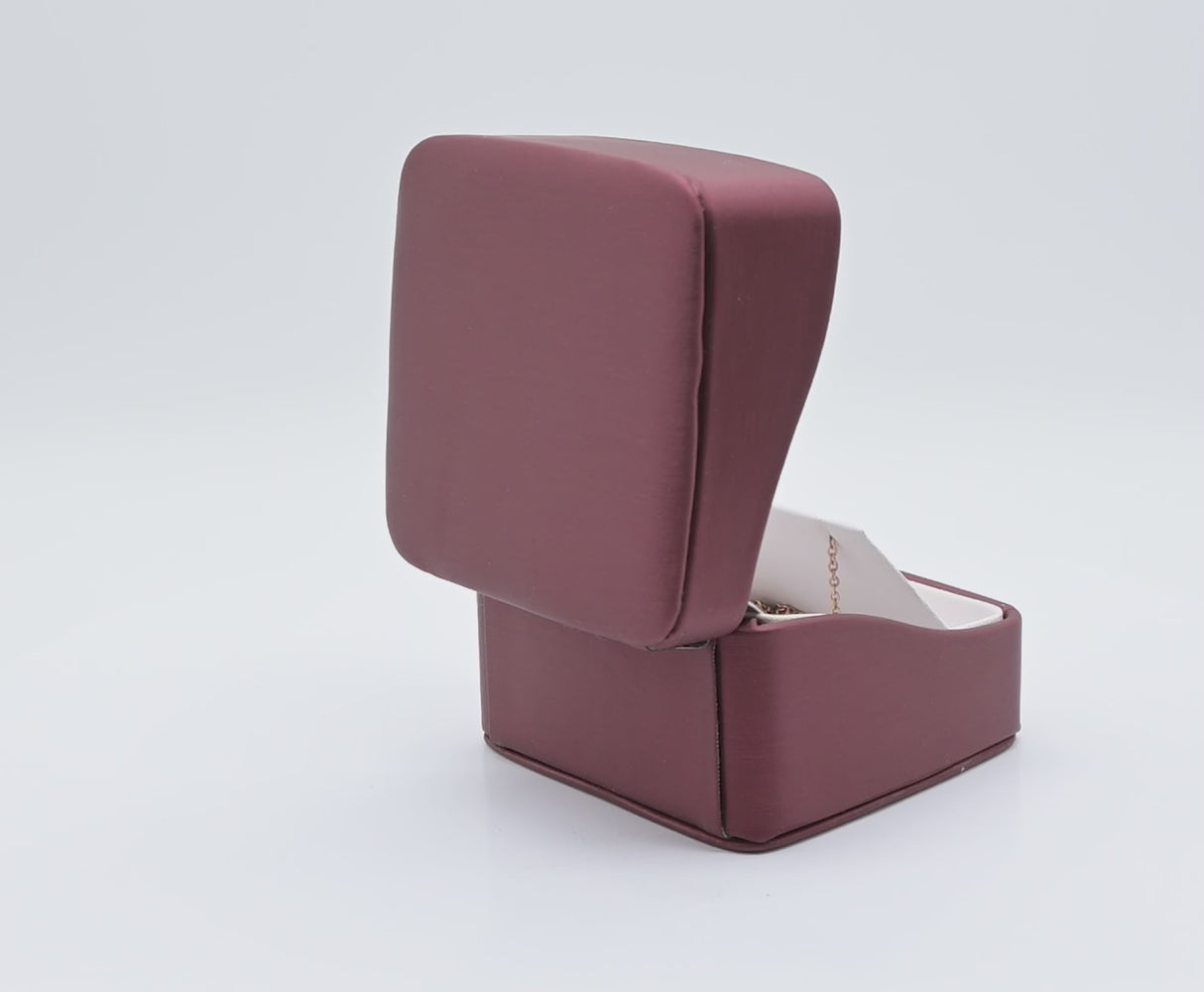 Premium Red Leatherette Pendant Box - Pack of 6